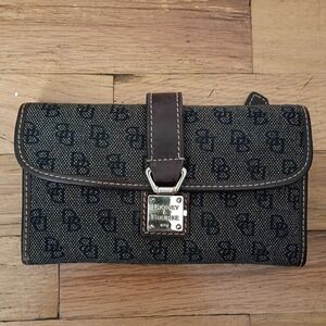 Dooney & Bourke Black and Brown  Wallet